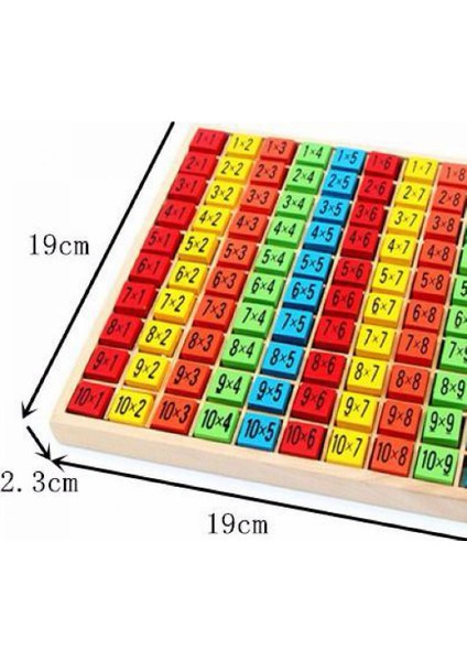 Ahşap Çarpım Tablosu 100 PCS Special Series