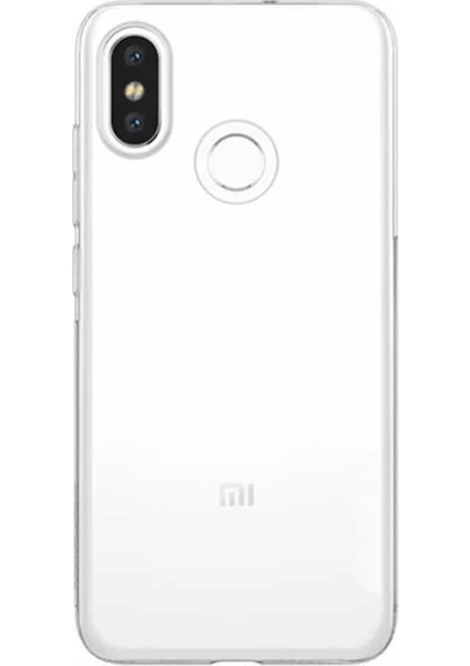 Xiaomi Mi 8 Kılıf 0.2 mm Silikon İnce Kapak + Nano Glass Koruyucu Şeffaf