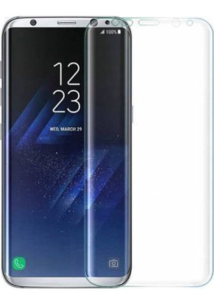 Samsung Galaxy S8 Full Kapatan Renkli Cam Şeffaf