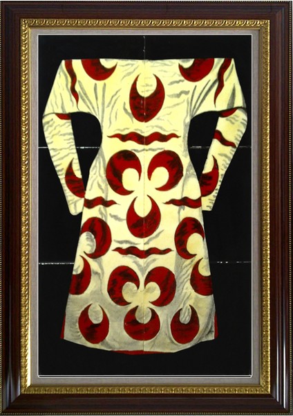 40x60 Cm ED 651 Sarı kırmızı Kaftan Çini Pano
