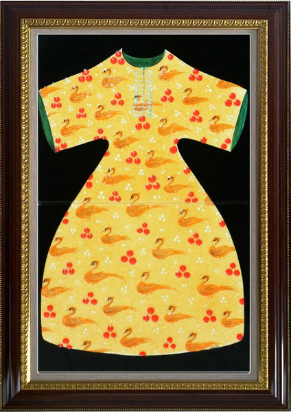 40x60 Cm ED 653 Sarı Boncuk Kaftan Çini Pano