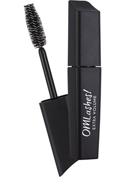 Kalın Kıl Fırçalı Ekstra Dolgunluk ve Hacim Veren Maskara (Siyah) - Omlashes Mascara - 000 Extra Volume - 8690604539048