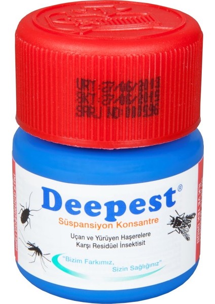 Sis Tarım Deepest Kara Sivri Sinek Kene Pire Akrep Hamam Böceği Kovucu 30 Ml