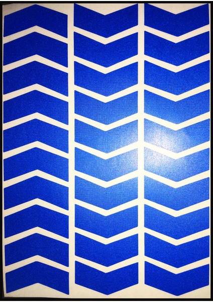 Ok Şeklinde Reflektif Mavi Sticker fiyatları