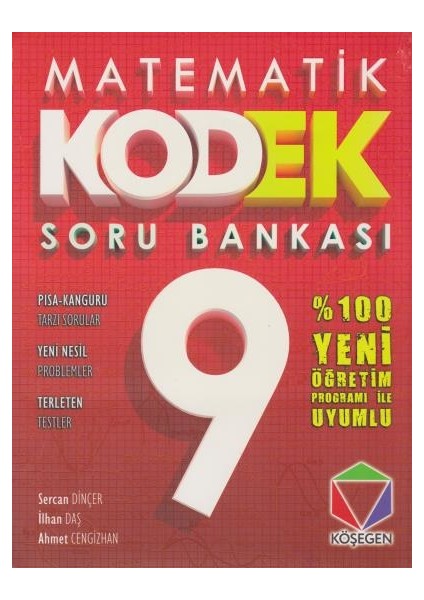 9. Sınıf Matematik Kodek Soru Bankası Yeni - Sercan Dinçer - İlhan Daş - Ahmet Cengizhan