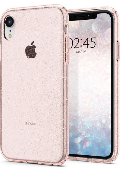 Apple iPhone XR Kılıf Liquid Crystal Glitter Rose Quartz - 064CS24868