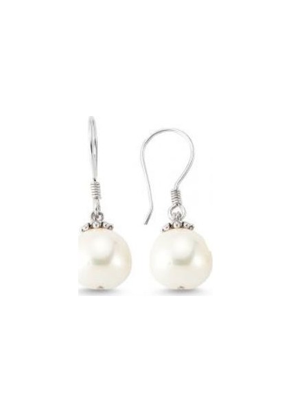 925 Ayar Gümüşlü İnci Küpe