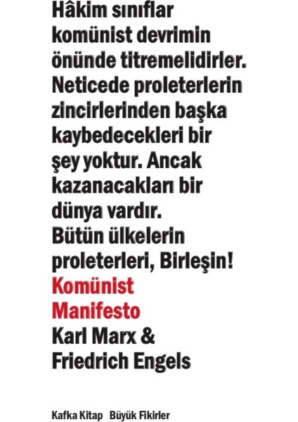 Komünist Manifesto - Karl Marx - Friedrich Engels