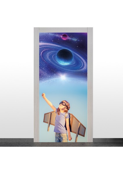 Uçmak ve Uzay Temalı Kapı Giydirme