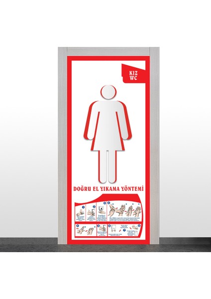 Kız Wc Kapı Giydirme-2