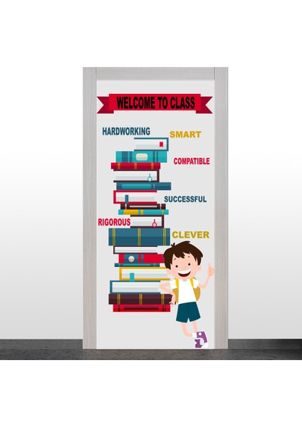 İngilizce Sınıfı - Welcome To Class Kapı Giydirme
