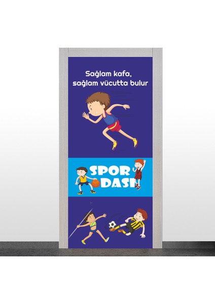 Spor Odası Kapı Giydirme-1.a.b