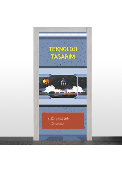 Teknoloji Tasarım Sınıfı Kapı Giydirme