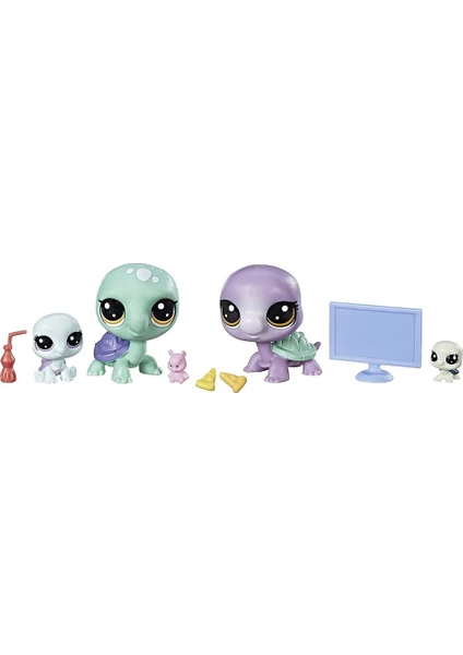 Littlest Pet Shop Minişler Movie Night Turtle Crew Miniş Ailesi