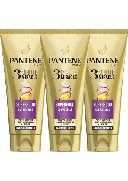 3 Minute Miracle Saç Bakım Kremi Superfood 3 x 200 ml fiyatları