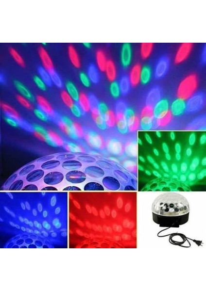 Mp3 Çalar Hoparlör Disko Sahne Topu Rgb Led Işık