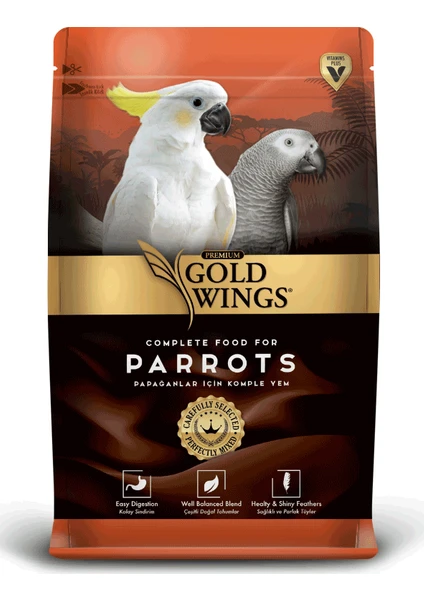 Gold Wings Premium Papağan Yemi 750 gr 5'Li Paket