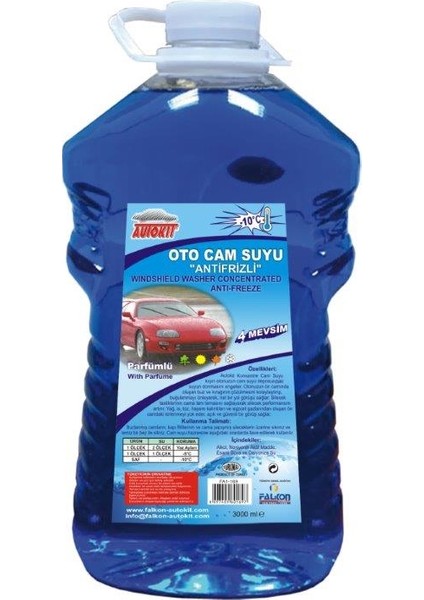 Oto Cam Suyu 3Lt "-6 Derece"