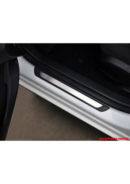 Renault Megane 2 HB Krom Kapı Eşik Koruması Krom Line 2002-2006 4 Prç. A+ Kalite
