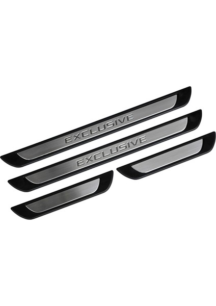 Skoda Roomster MPV Krom Kapı Eşik Koruması Exclusive Line 2006-2010 4 Prç. A+ Kalite