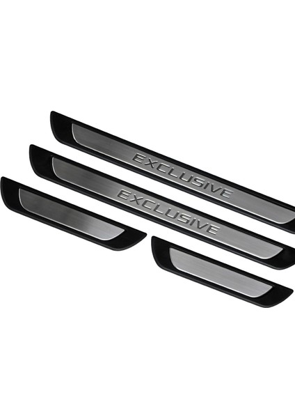 Skoda Roomster MPV Krom Kapı Eşik Koruması Exclusive Line 2006-2010 4 Prç. A+ Kalite fiyatları