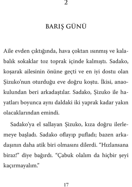 Sadako ve Kağıttan Bin Turna Kuşu - Eleanor Coerr