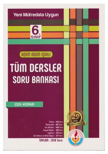 Adım Adım Işıklı 6. Sınıf Tüm Dersler Soru Bankası-Yeni