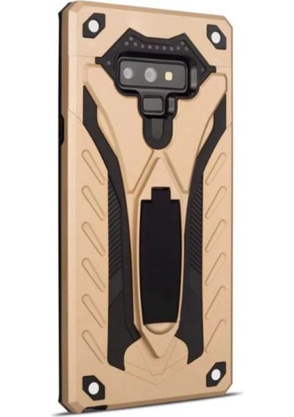 Huawei Mate 10 Kılıf Shockproof Spider Standlı Kılıf Altın - SPD22