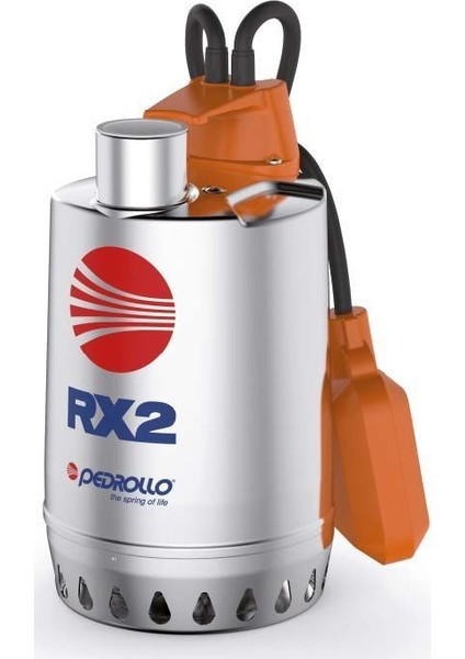 Rxm 2 Flatörlü Full Paslanmaz Drenaj Dalgıç Pompa Monofaze(220 Volt) 10 Mss 13.2 M³/H