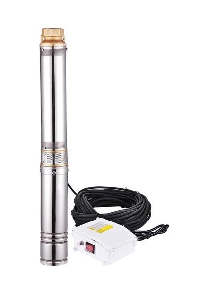 1 Hp Dalgıç Pompa 3'' 75 Mm Dış Çap 15 Metre Kablolu 54 Mss 2.8 M³/H
