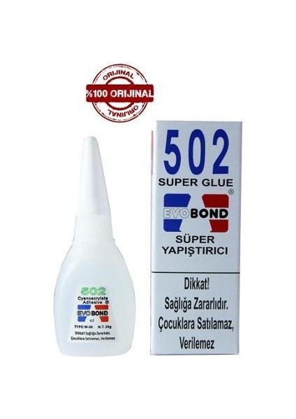 Evo Bond 502 Glue Süper Yapıştırıcı 20 gr