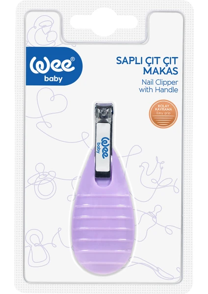 Wee Baby Saplı Çıt Çıt Tırnak Makası 888 Mor