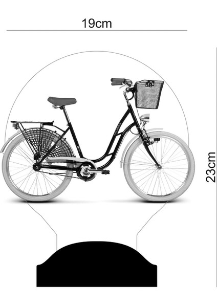 Nostaljik Bisiklet Doğum Günü Hediyesi 3 Boyutlu Led Lamba