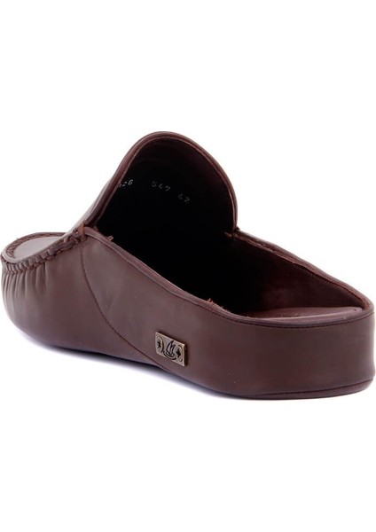 - Kahverengi Deri Erkek Ev Terliği fırsatları