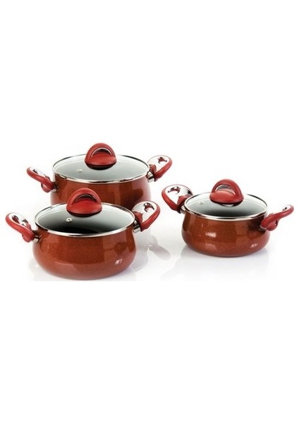 Granit 3`Lü Güveç Takımı (16,18 ve 20 cm)