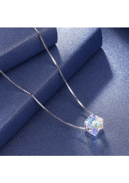 Swarovski Taşlı Kolye (Altın Kaplama)