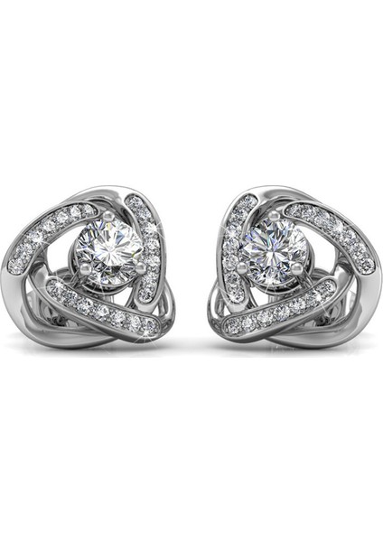 Swarovski Taşlı Küpe (Altın Kaplama)