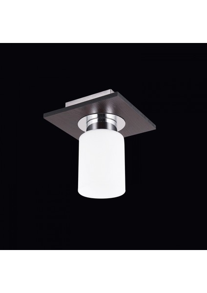 AR-65007-1K-BKV Venge Boyalı Modern Avize E14 Ahşap 20x20cm