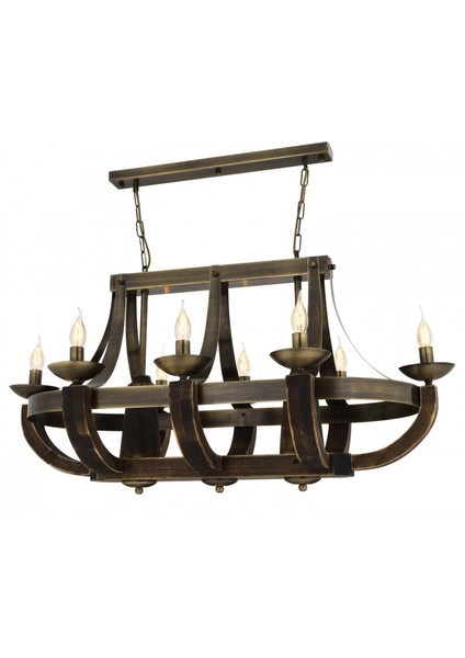 AV-1644-8E-YM Eskitme Kaplama Modern Avize