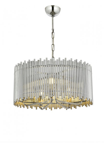 AV-60056-K50 Krom Kaplama Modern Avize E14 Metal 50cm