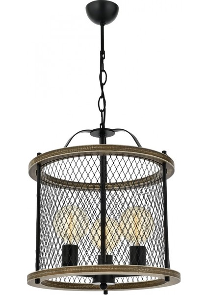 AV-60067-3E Eskitme Kaplama Modern Avize E27 Metal 40cm