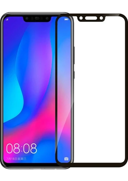 Huawei Mate 20 Lite Tam Ekran 3D Cam Koruyucu