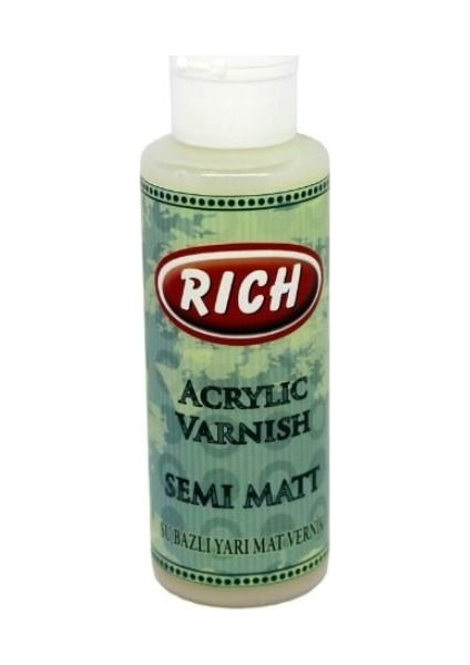 Su Bazlı Yarı Mat Vernik 130 Ml