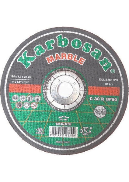 Marble Mermer Kesme Diski 180X3,2X22,23