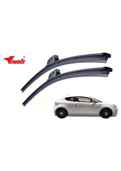 Alfa Romeo Mito, 2008 - 2016 / Silecek, Muz Tipi, Takım, 650mm-380mm