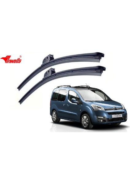 Citroen Berlingo, 2008 - 2016 / Silecek, Muz Tipi, Takım, 650mm-410mm