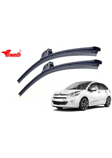 Citroen C3 2010-2015 Muz Silecek Takımı 650mm + 400mm