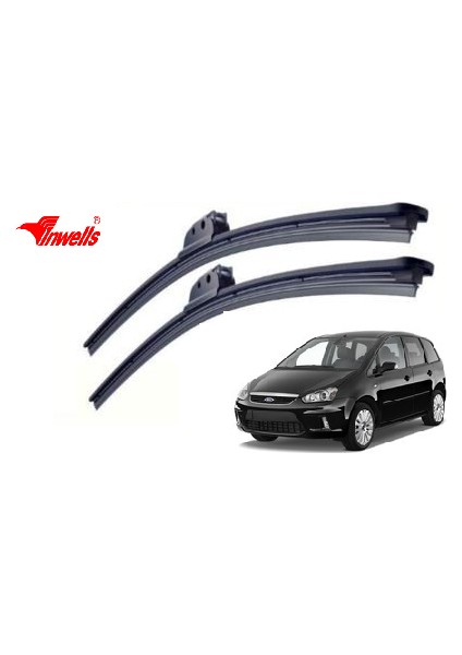 Ford Focus Cmax, 2003 - 2010 / Silecek, Muz Tipi, Takım, 650mm-480mm