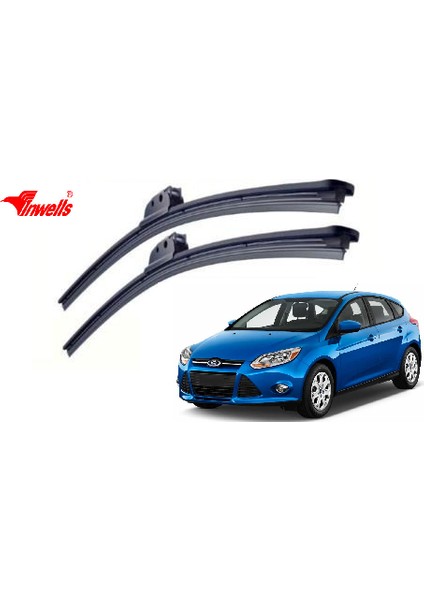 Ford Focus, 2004 - 2011 / Silecek, Muz Tipi, Takım, 650mm-430mm