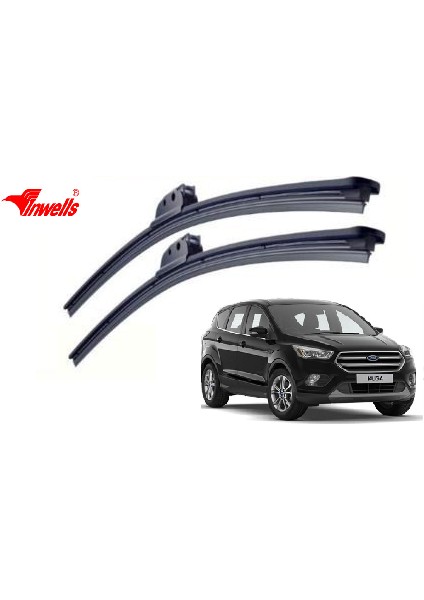 Ford Kuga, 2005 - 2009 / Silecek, Muz Tipi, Takım, 530mm-480mm